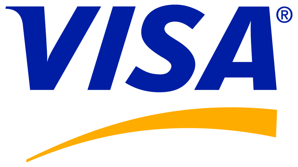 visa logo image with white background